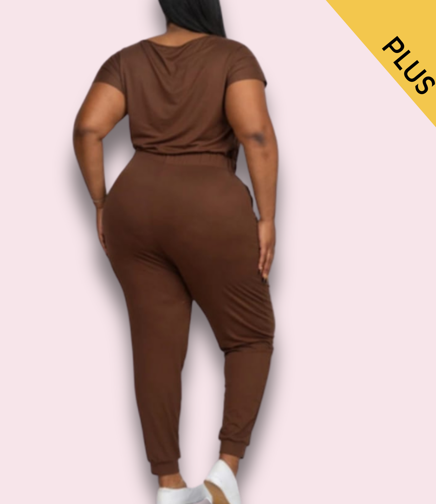 Summer Stretch Knit Jumpsuit