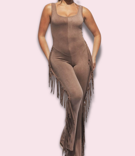 Southern Girl Fringe Jumpsuit
