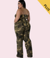 Plus Size Camo Jumpsuit