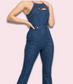 Sidewalk Stepper Denim Jumpsuit