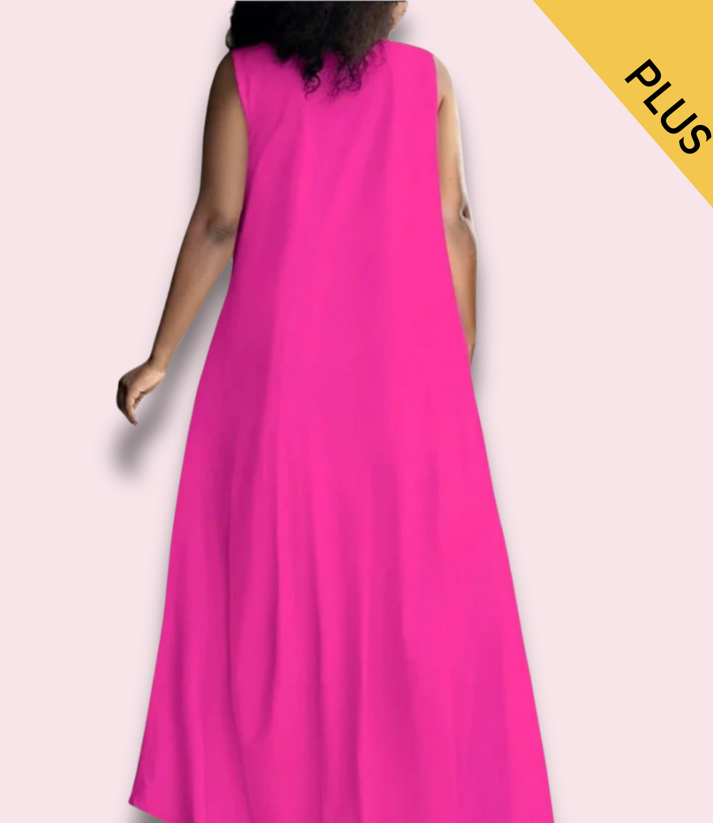 Casual Patch Pocket Maxi Dress